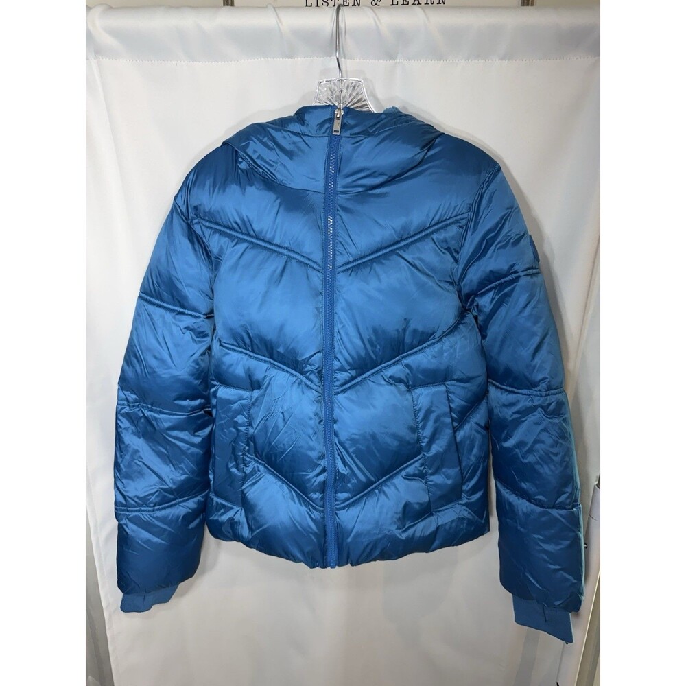 UGG Ronney Cropped BRIGHT BLUE Puffer Jacket Small